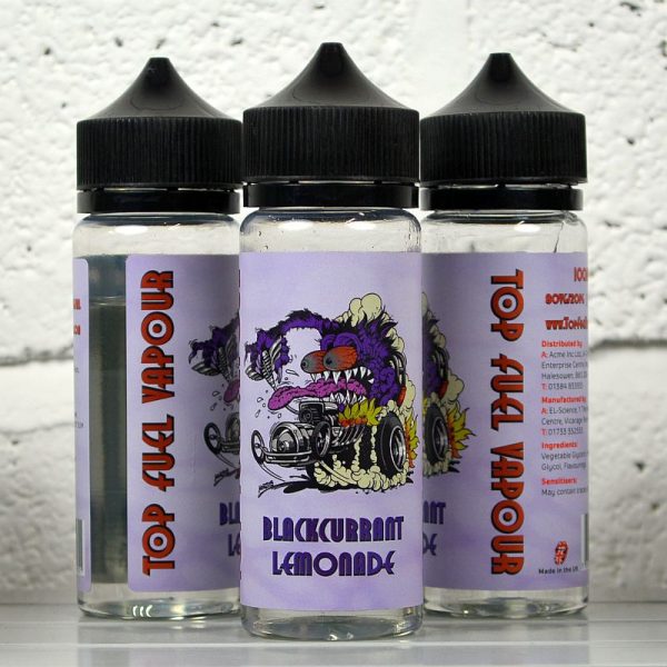 Top Fuel Vapour Blackcurrant Lemonade 100ml Shortfill