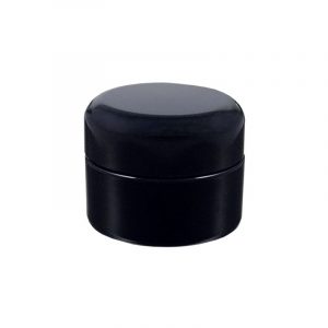 Miron Violet Glass Wide Neck Cosmetic/Herb Jar 15ml (Standard) with Black Lid