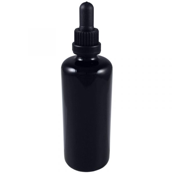 Miron Violet Glass Dropper Bottle FL-100-G-M24