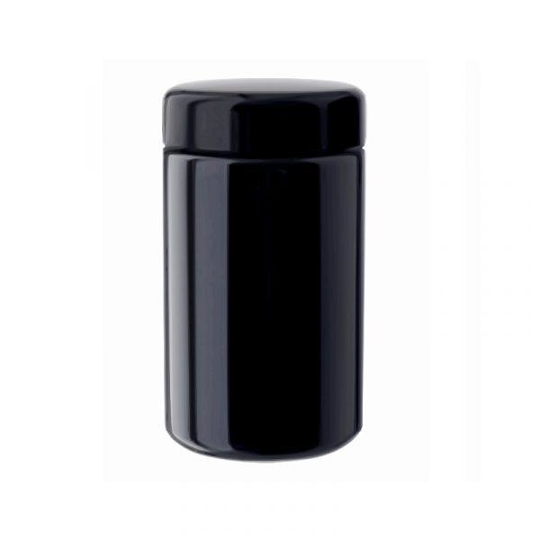 Miron Violet Glass Wide Neck Jar 100ml (Wide) with Black Lid WHA-B-150